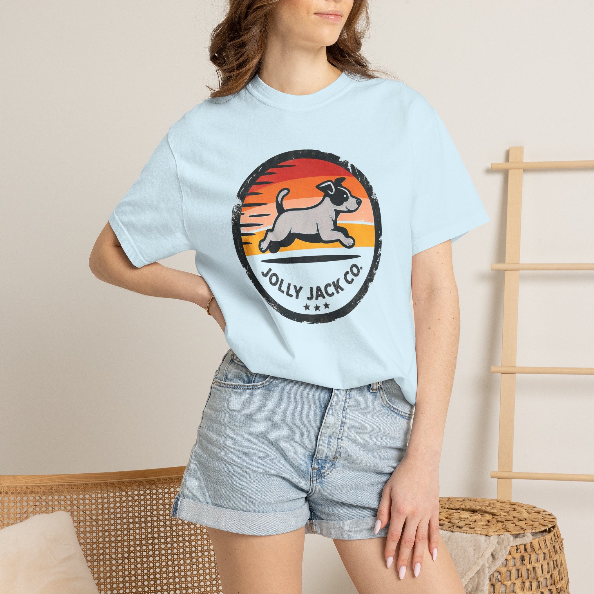 Jolly Jack Co. Retro Sunset Dog T-Shirt