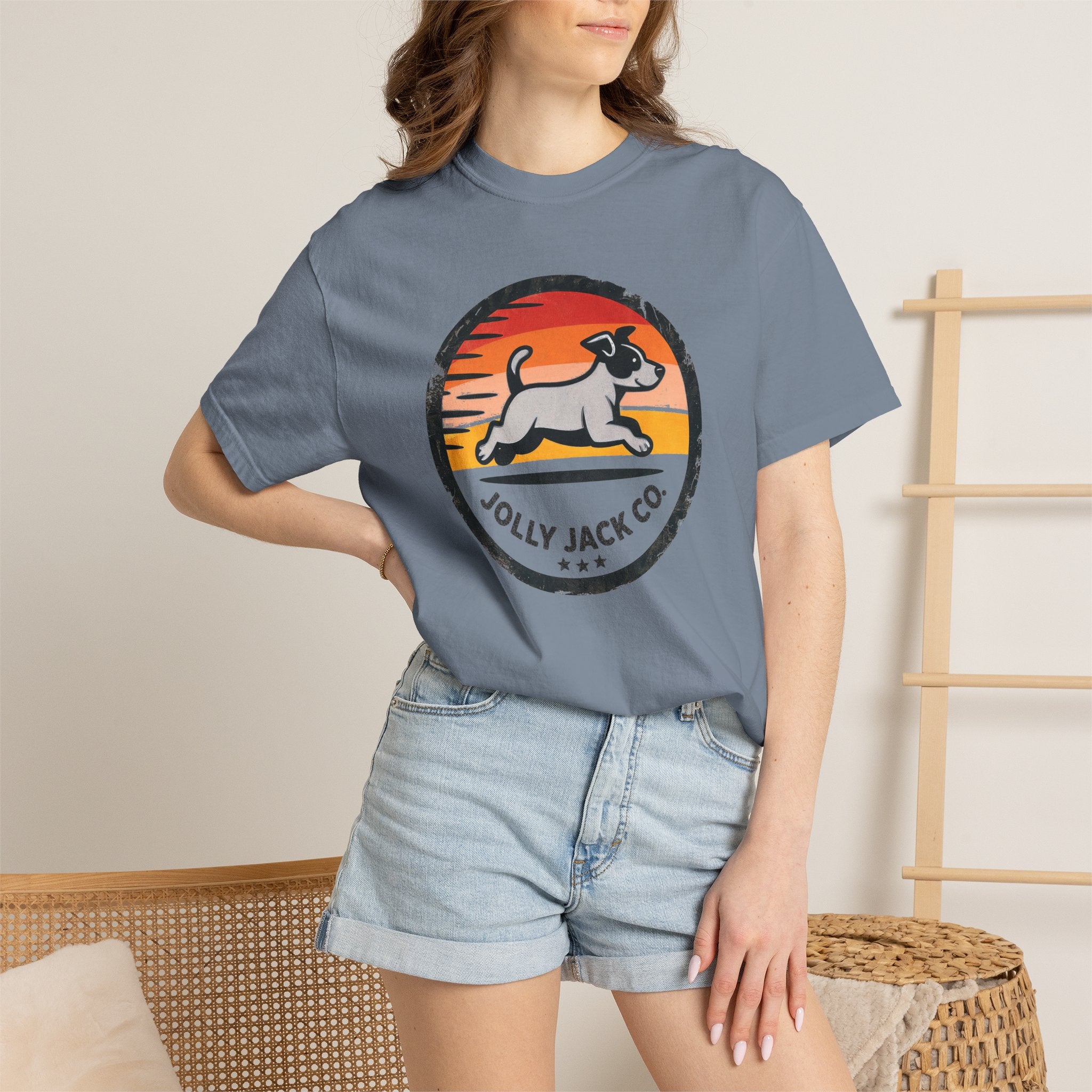 Jolly Jack Co. Retro Sunset Dog T-Shirt