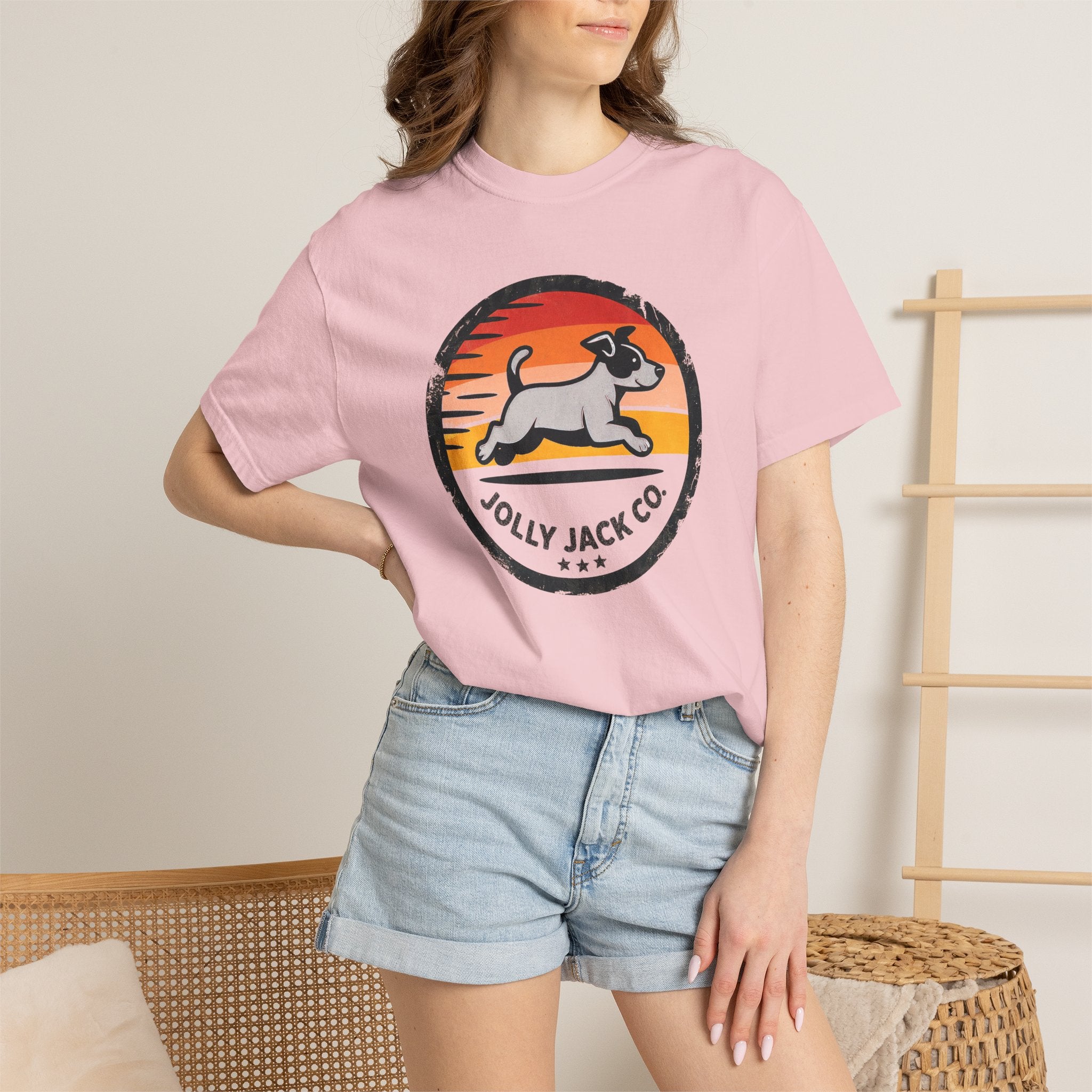 Jolly Jack Co. Retro Sunset Dog T-Shirt