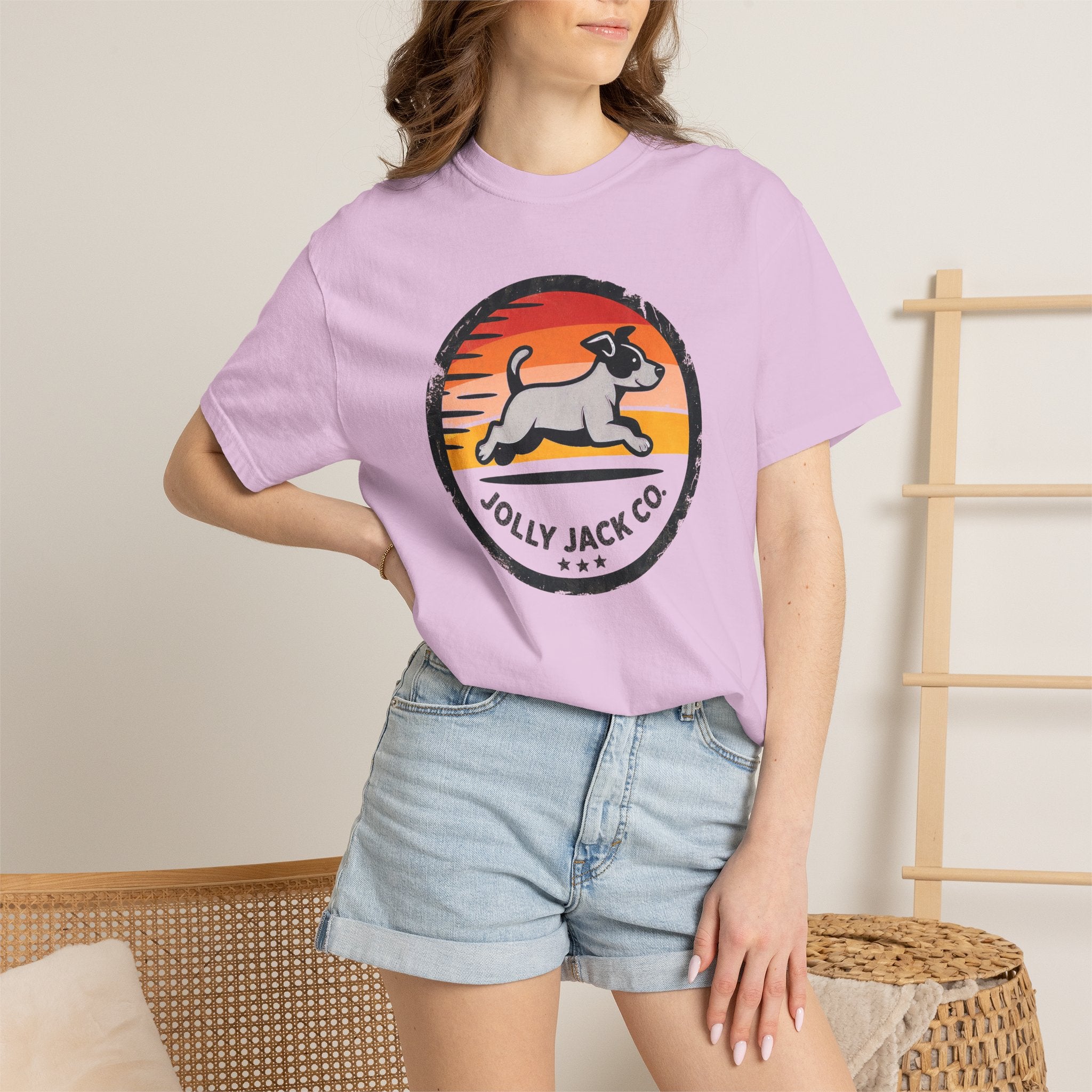 Jolly Jack Co. Retro Sunset Dog T-Shirt