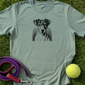 Etched Jack Russell Portrait - BLK