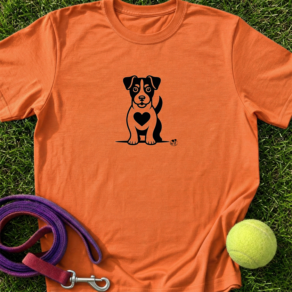 Jack Russell with Heart Chest