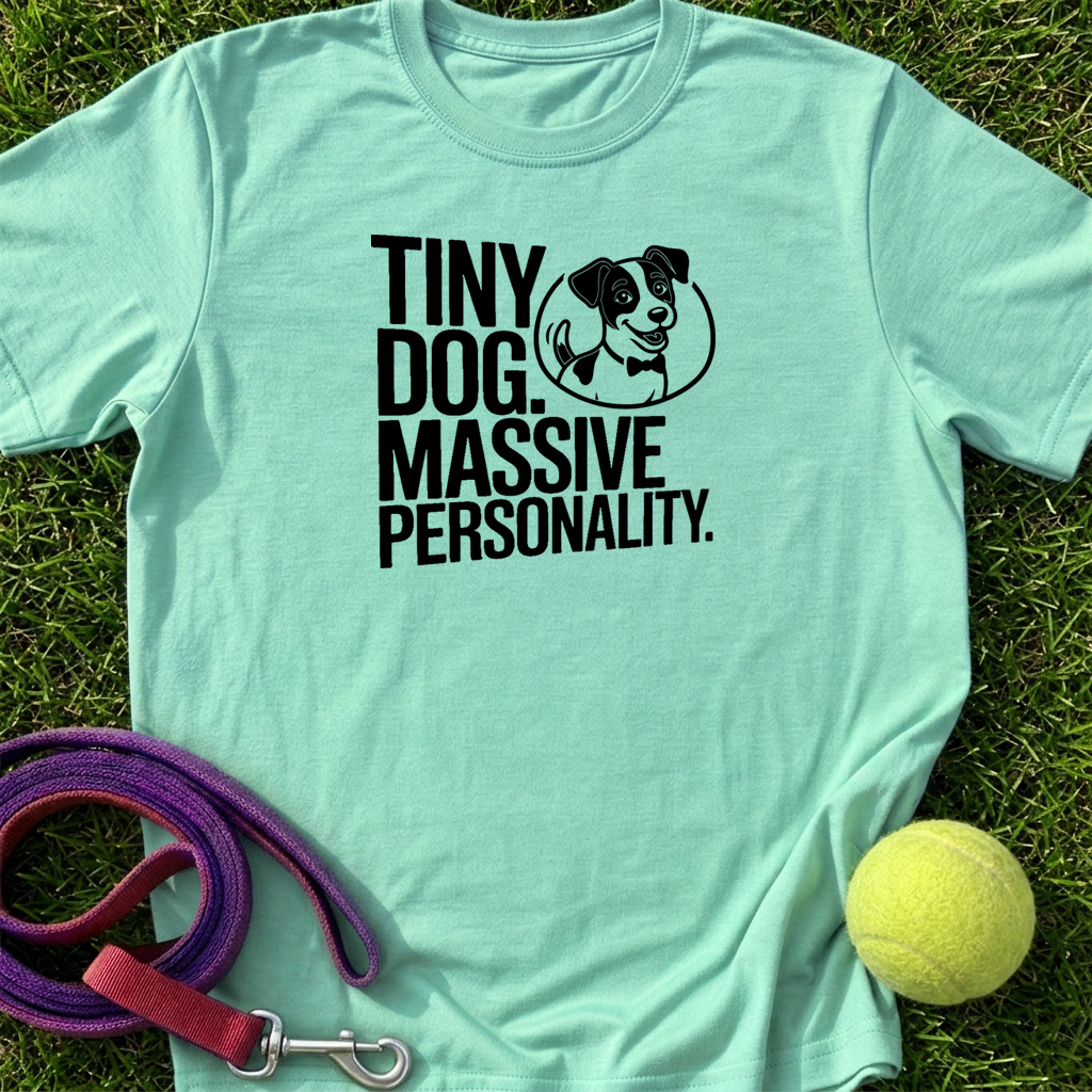 Tiny Dog. Massive Personality w/JJCo. Logo