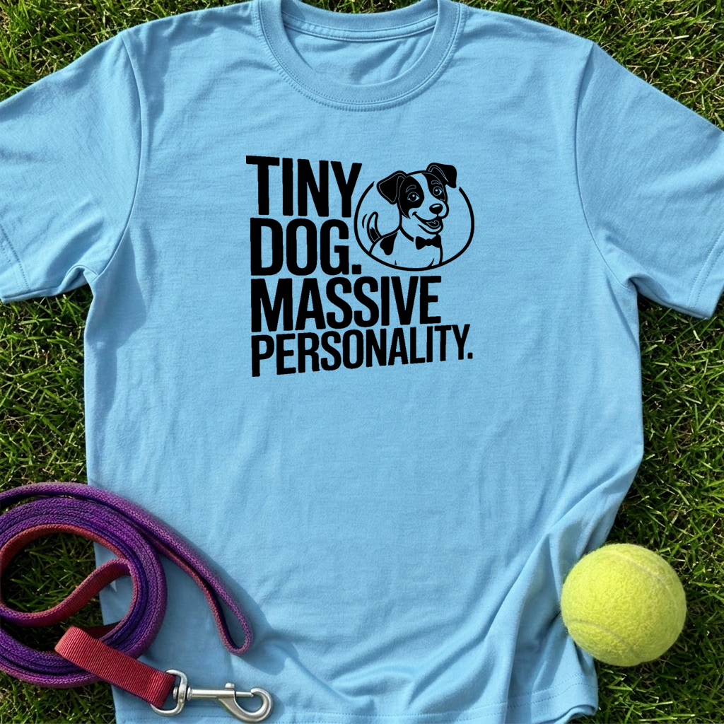 Tiny Dog. Massive Personality w/JJCo. Logo