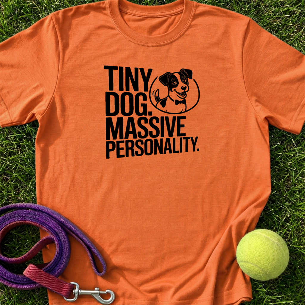 Tiny Dog. Massive Personality w/JJCo. Logo