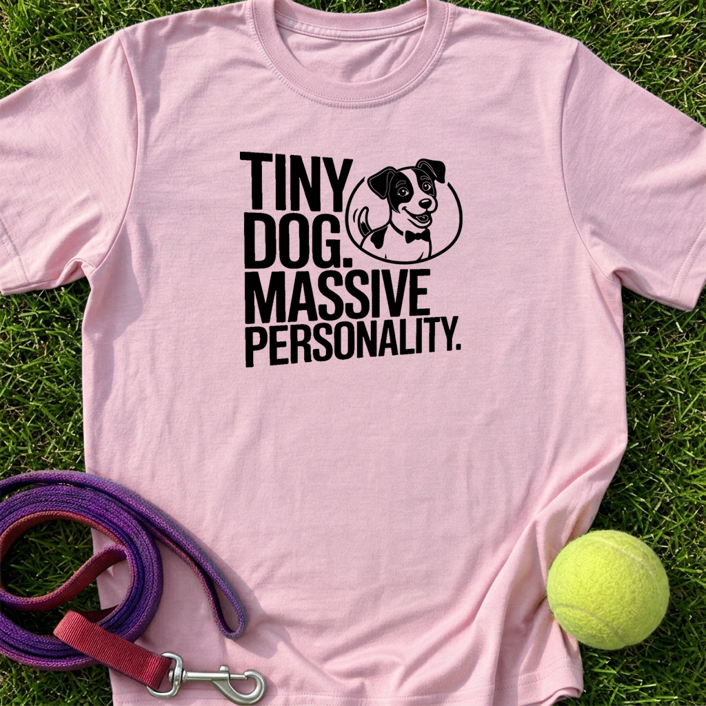 Tiny Dog. Massive Personality w/JJCo. Logo