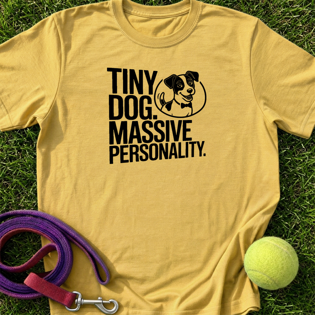 Tiny Dog. Massive Personality w/JJCo. Logo