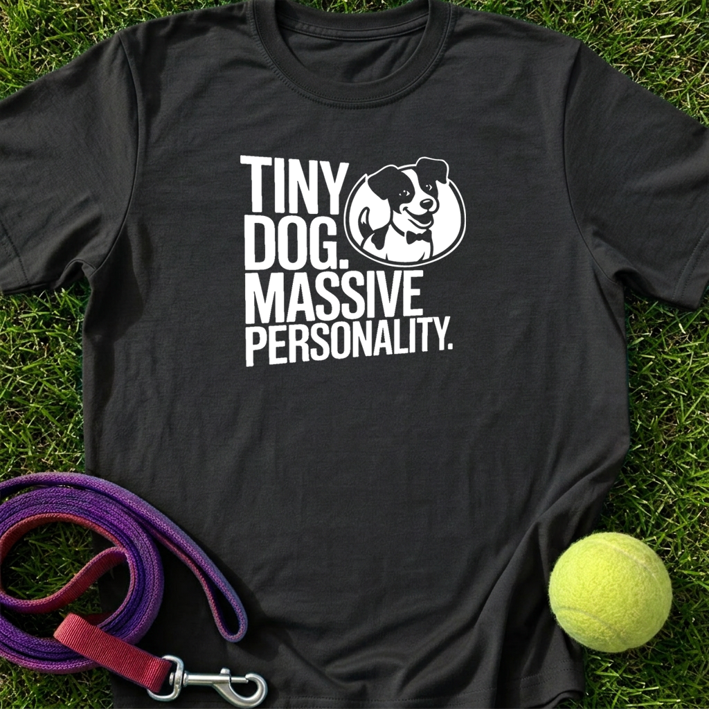 Tiny Dog. Massive Personality w/JJCo. Logo