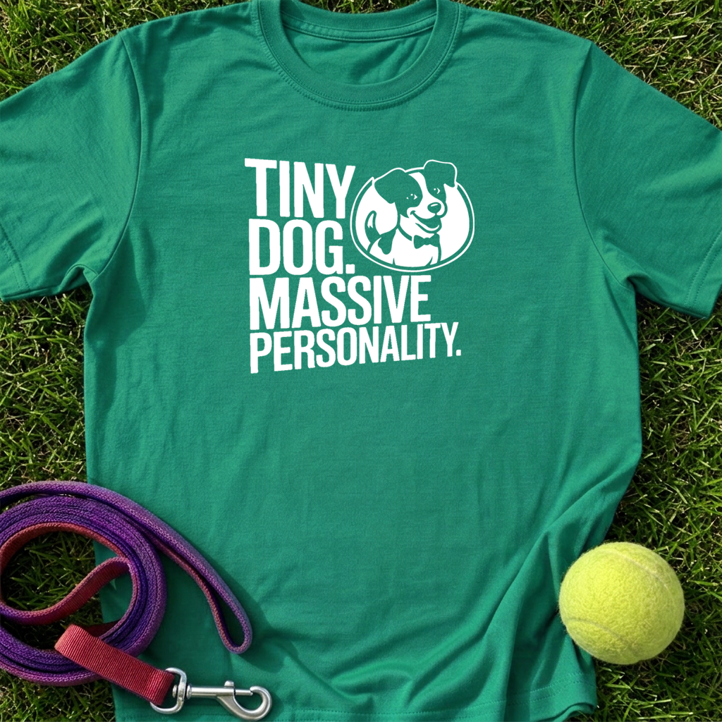 Tiny Dog. Massive Personality w/JJCo. Logo