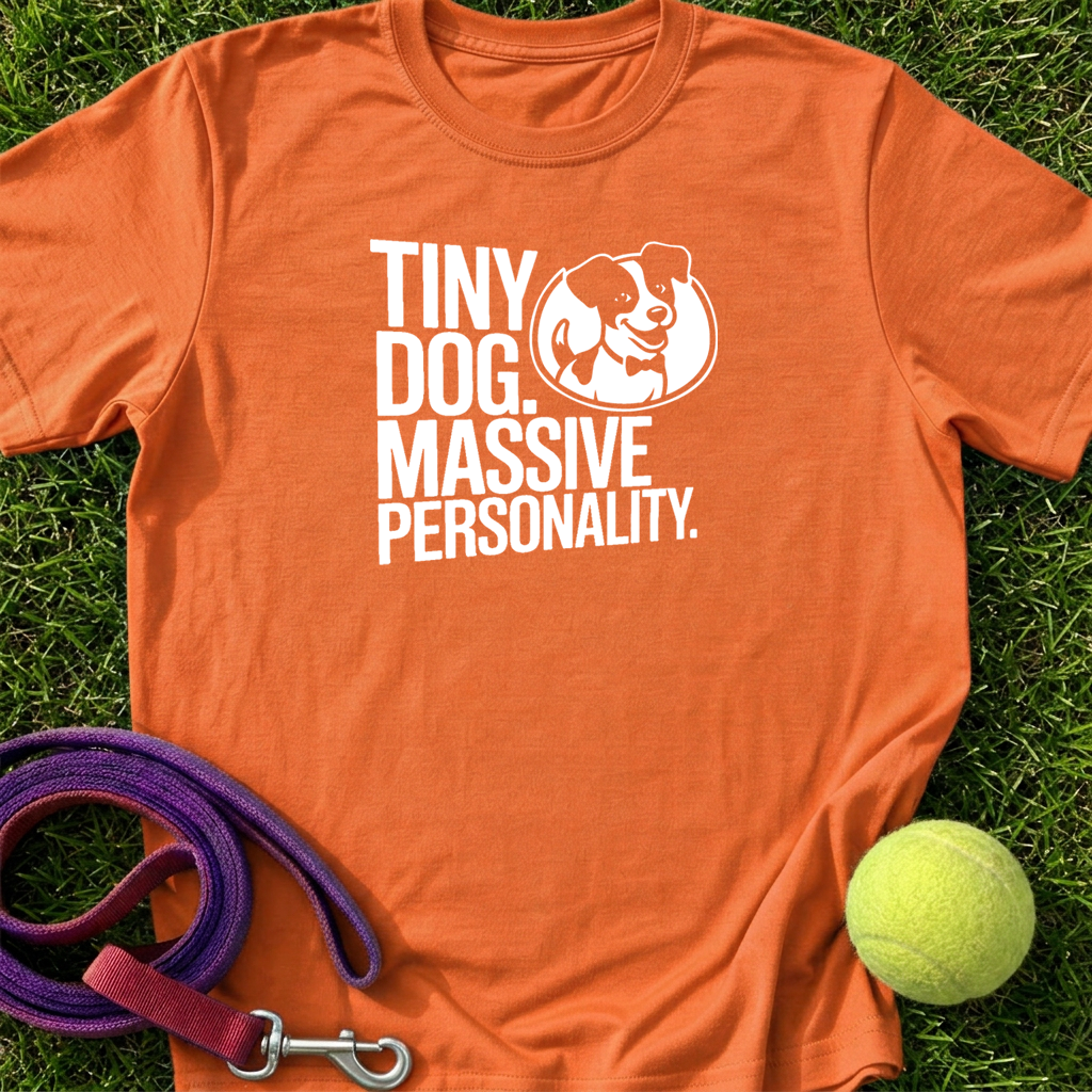 Tiny Dog. Massive Personality w/JJCo. Logo