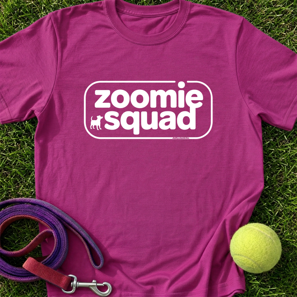 Zoomie Squad Banner - WHT