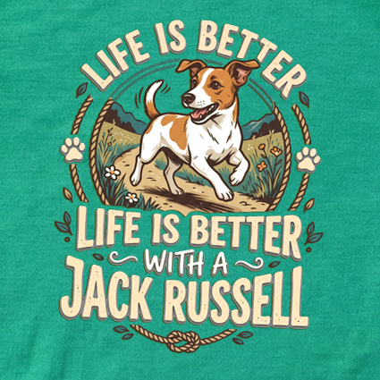Better With a Terrier – Jack Russell Life Tee